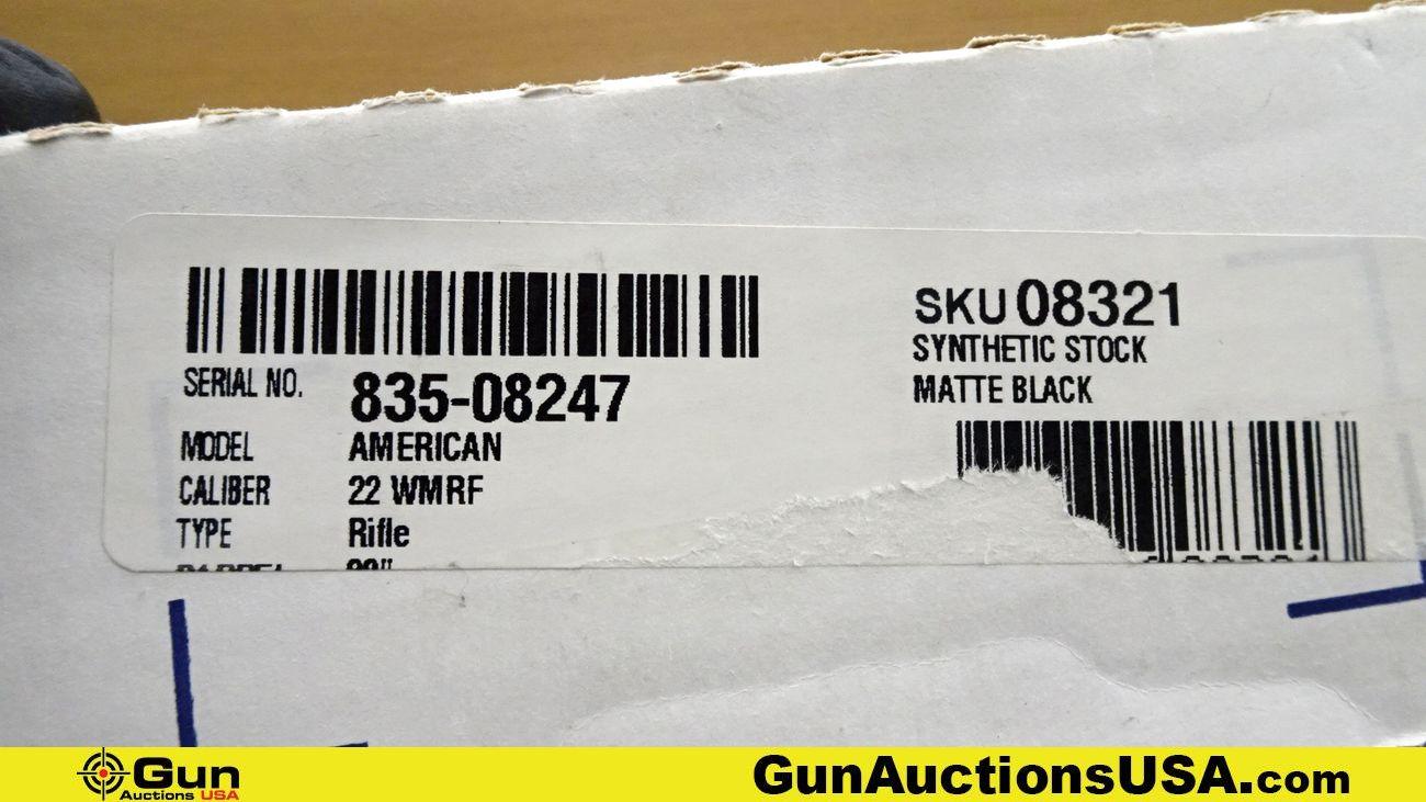 Ruger AMERICAN .22 WMR Rifle. Like New. 22" Barrel. Bolt Action Features a Green Fiberoptic Front Si