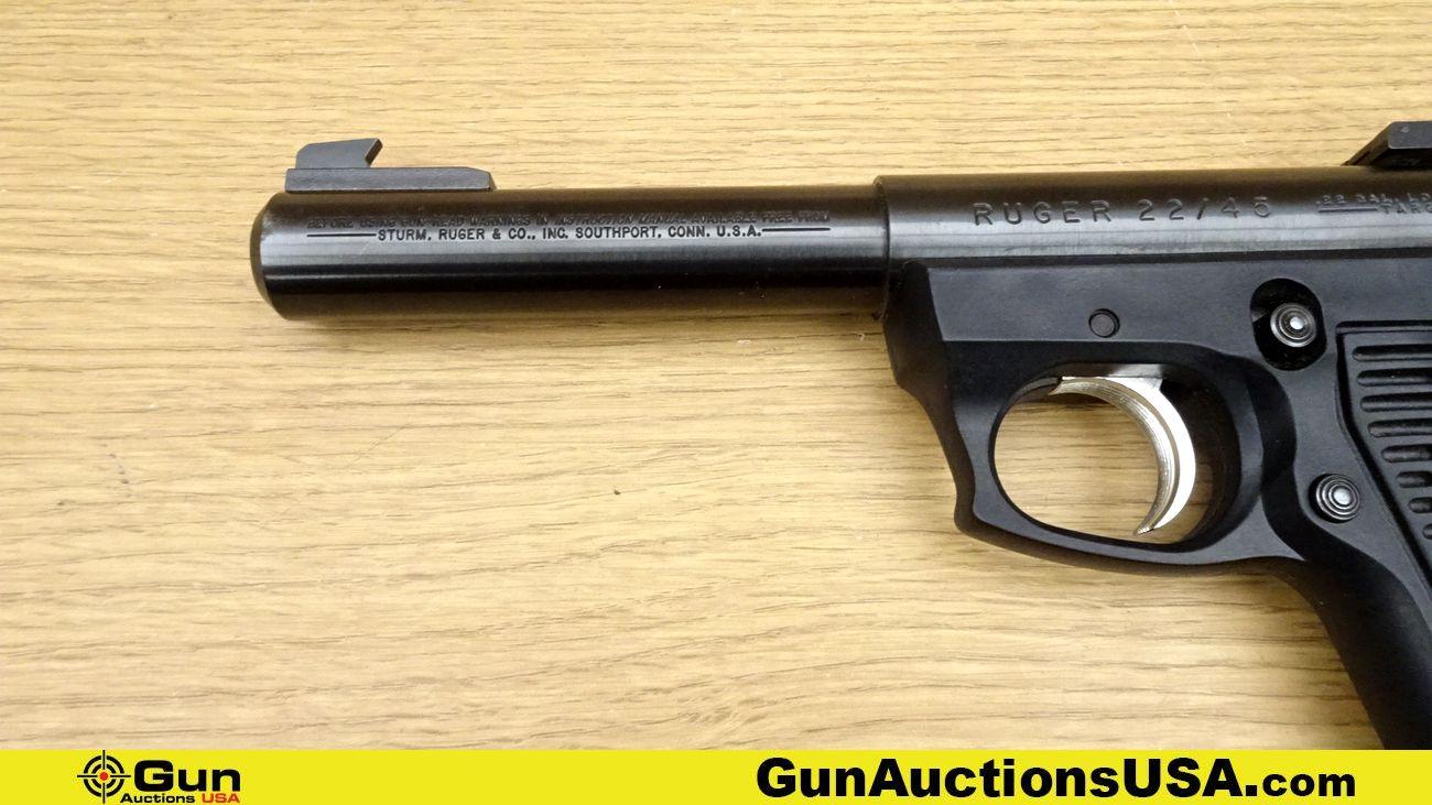 RUGER 22/45 .22 LR Pistol. Excellent. 5.5" Barrel. Shiny Bore, Tight Action Semi Auto Features a Bul