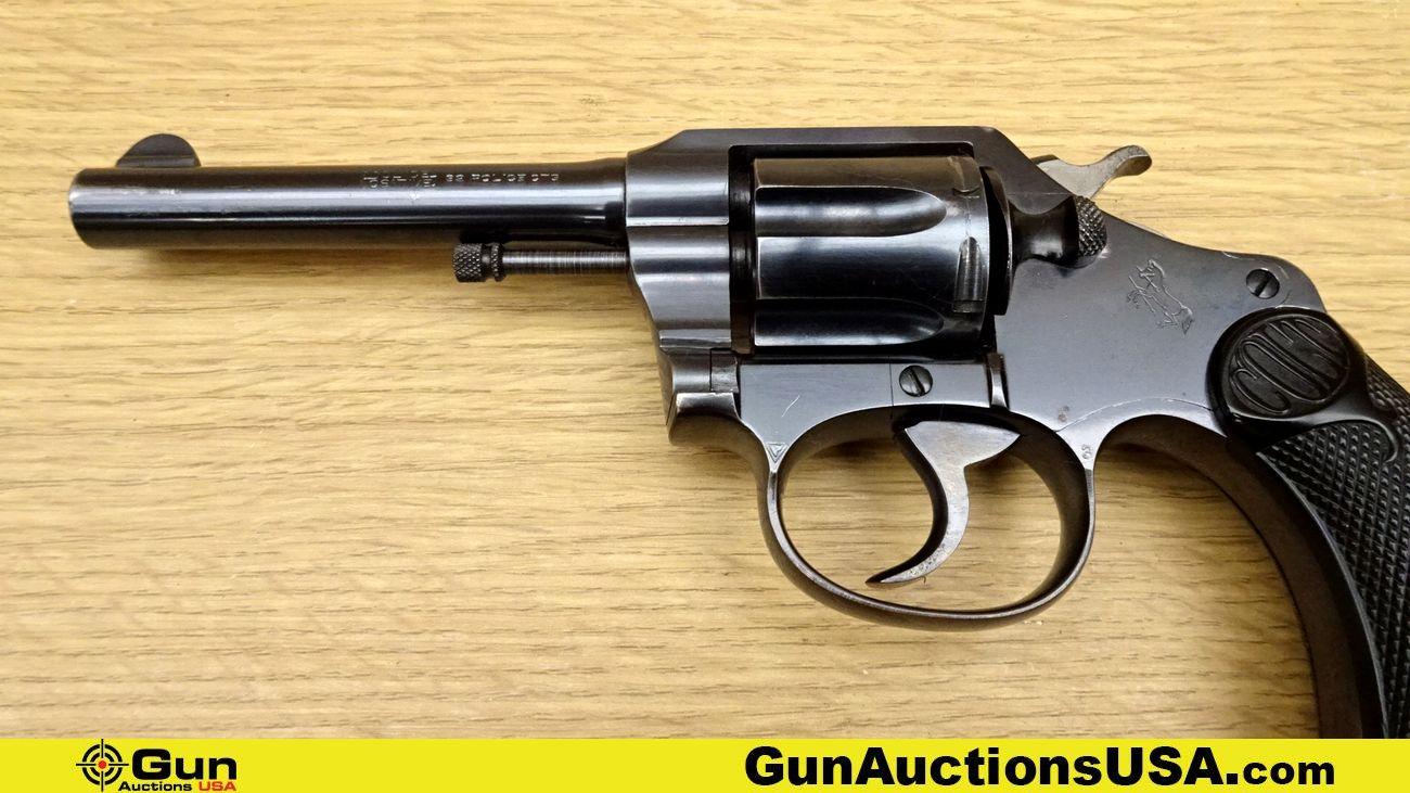 COLT POLICE POSITIVE .32 POLICE CTG COLLECTOR'S Revolver. Very Good. 4" Barrel. Shiny Bore, Tight Ac