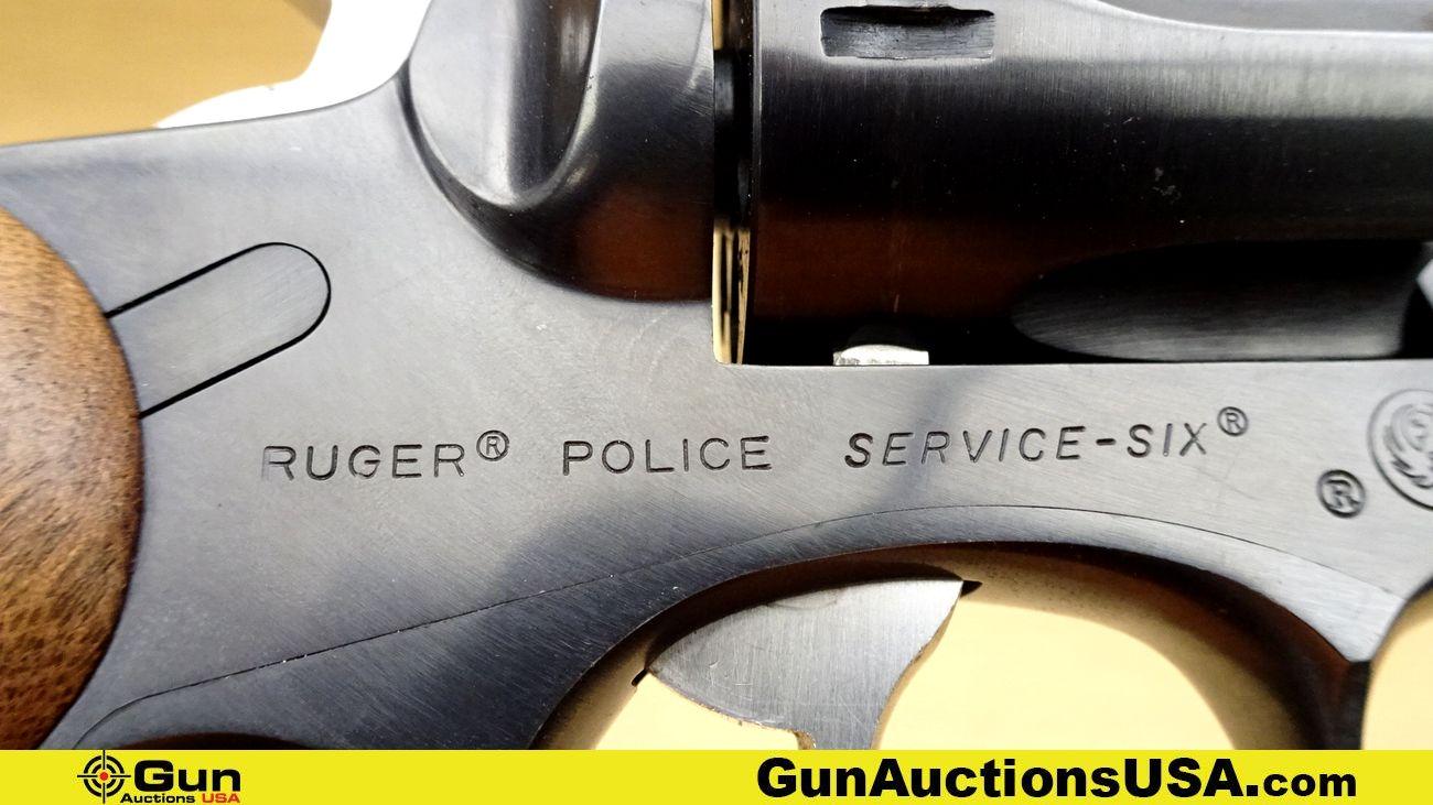 RUGER POLICE SERVICE-SIX .357 MAGNUM POLICE SERVICE-SIX Revolver. Like New. 4" Barrel. Features a 6