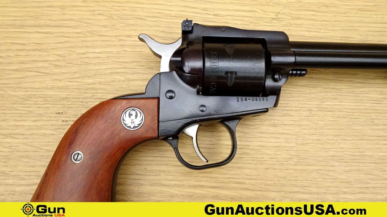 Ruger NEW MODEL SINGLE-SIX .17 HMR APPEARS UNFIRED Revolver. Very Good. 6.5" Barrel. Shiny Bore, Tig