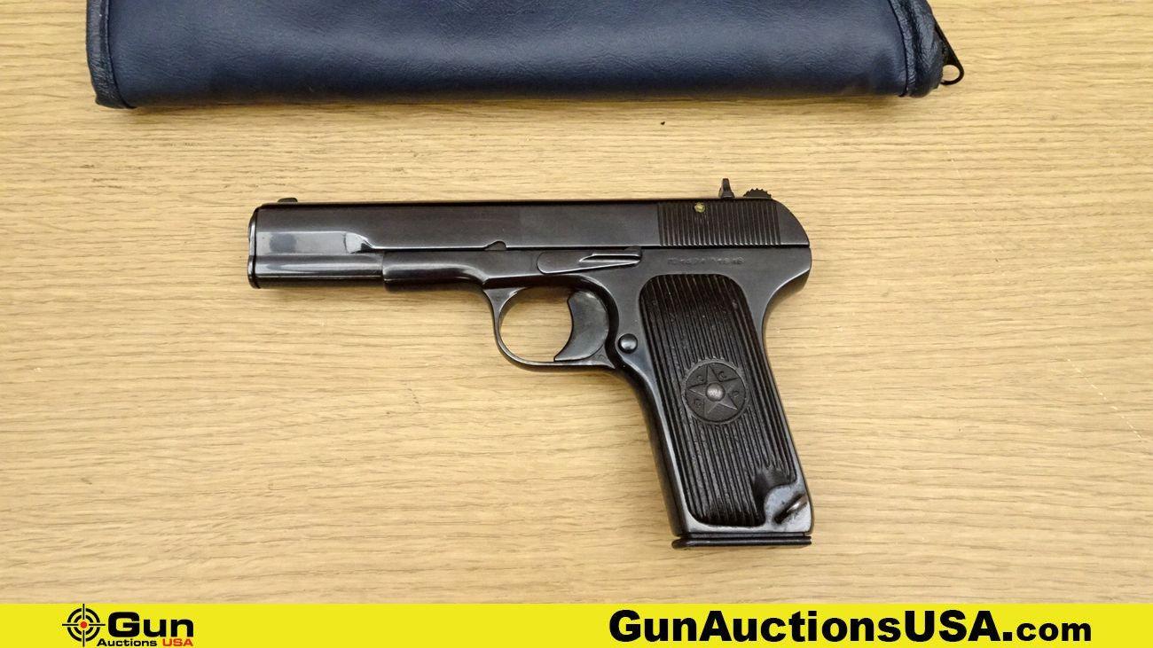 RUSSIAN TOKAREV TT-33 7.62 TOK Pistol. Very Good. 4.5" Barrel. Shiny Bore, Tight Action Semi Auto Th