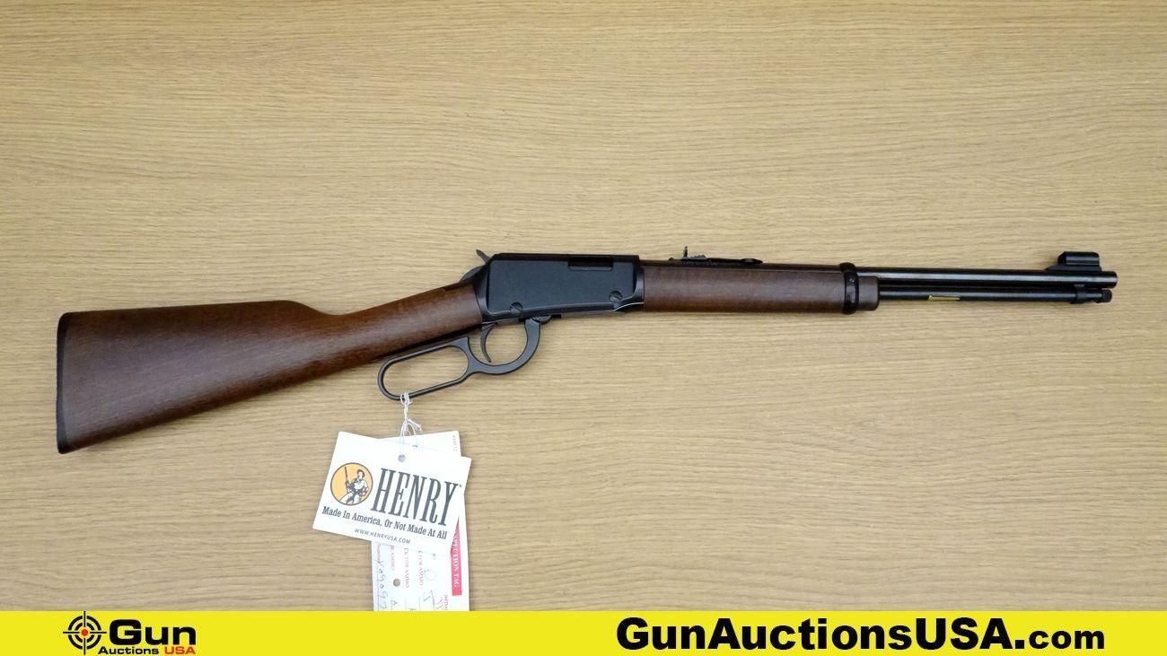 HENRY H001Y .22 S-L-LR Rifle. NEW in Box. 16.25" Barrel. Lever Action Features GORGEOUS Straight Gra