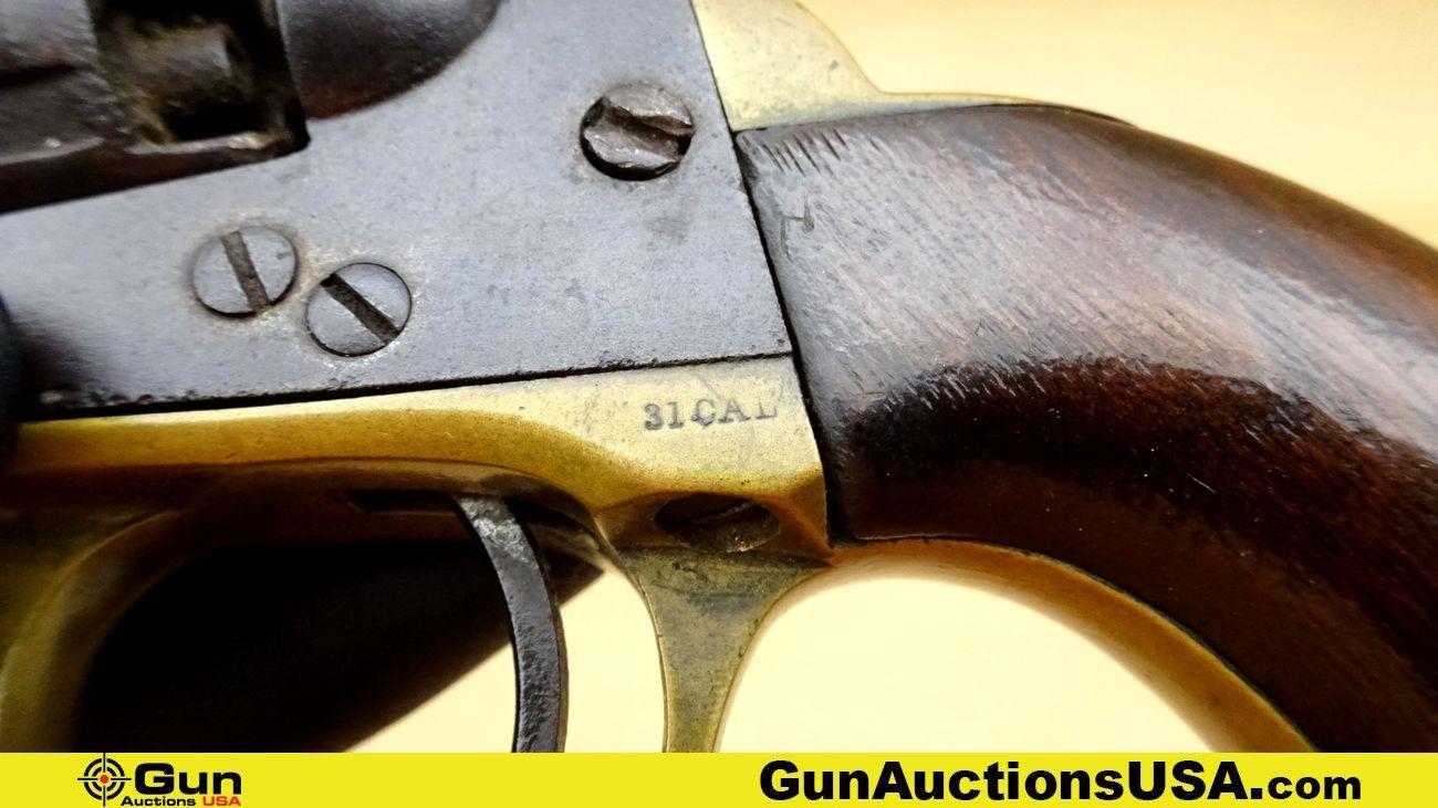 Colt 1849 Pocket Model .31 Caliber COLLECTOR'S Revolver. Good Condition. 4" Barrel. Single Action PE