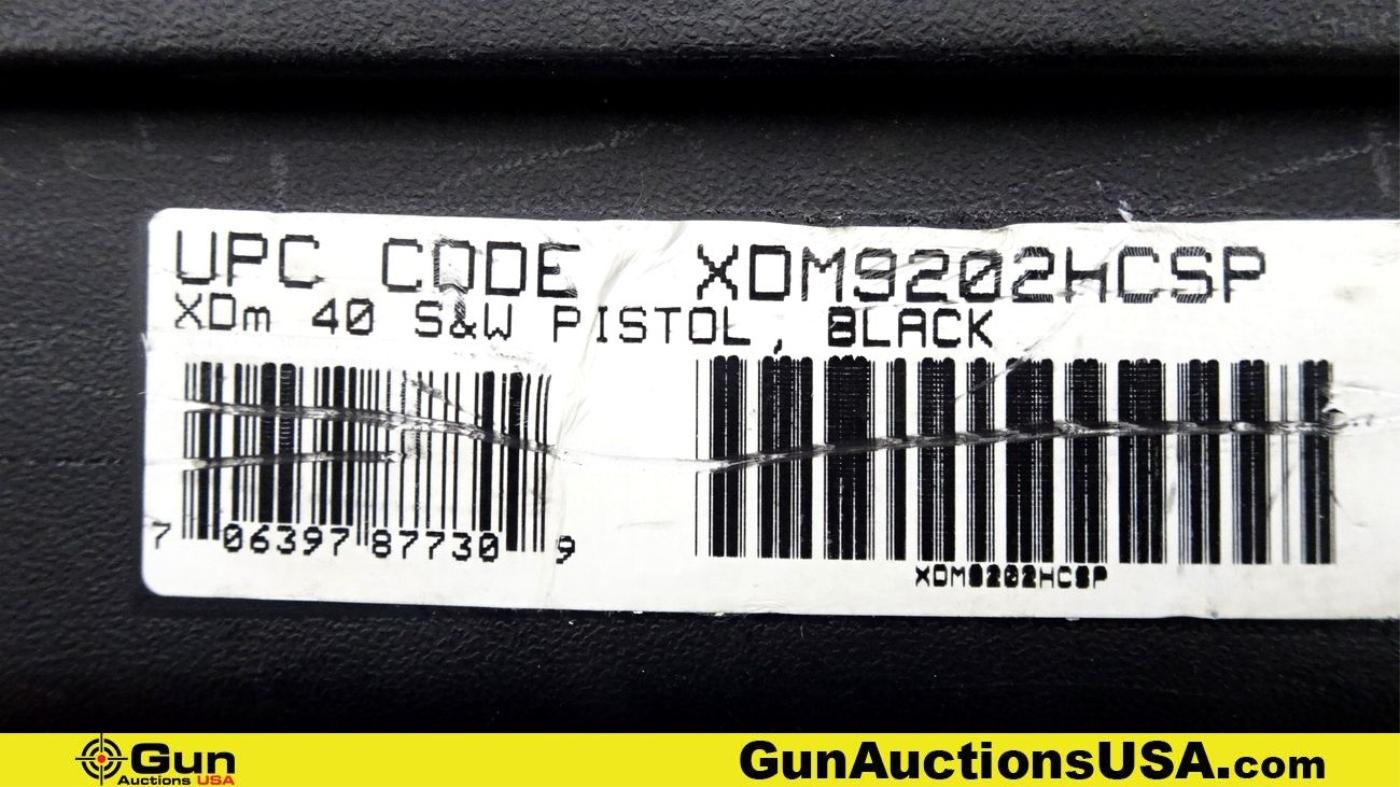 SPRINGFIELD XDM-40 .40 S&W MATCH BARREL Pistol. Excellent. 4.5" Barrel. Shiny Bore, Tight Action Sem