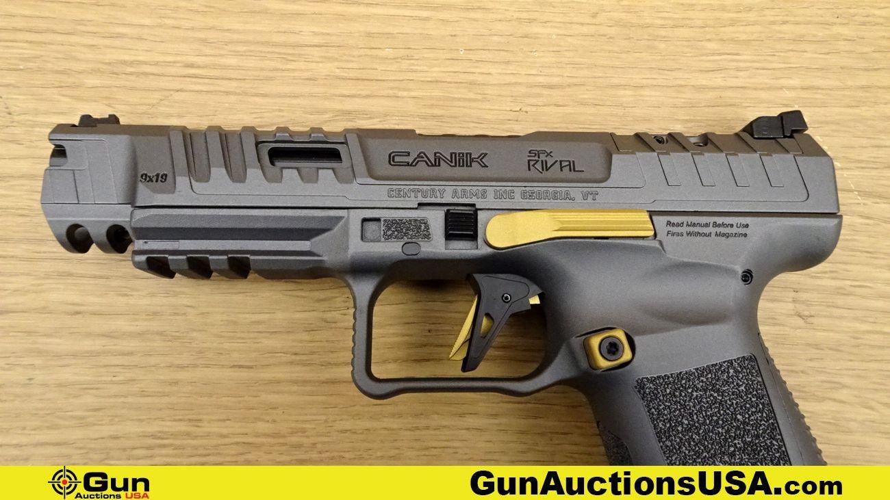 CANIK CENTURY ARMS SFx RIVAL 9X19 Pistol. NEW in Box. 5" Barrel. Semi Auto Features a Red Fiberoptic