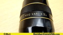 Leupold VARI-X Iic Scope. Excellent. Scope Features a Beautiful High Gloss Black Rifle 4-12x44, Vari