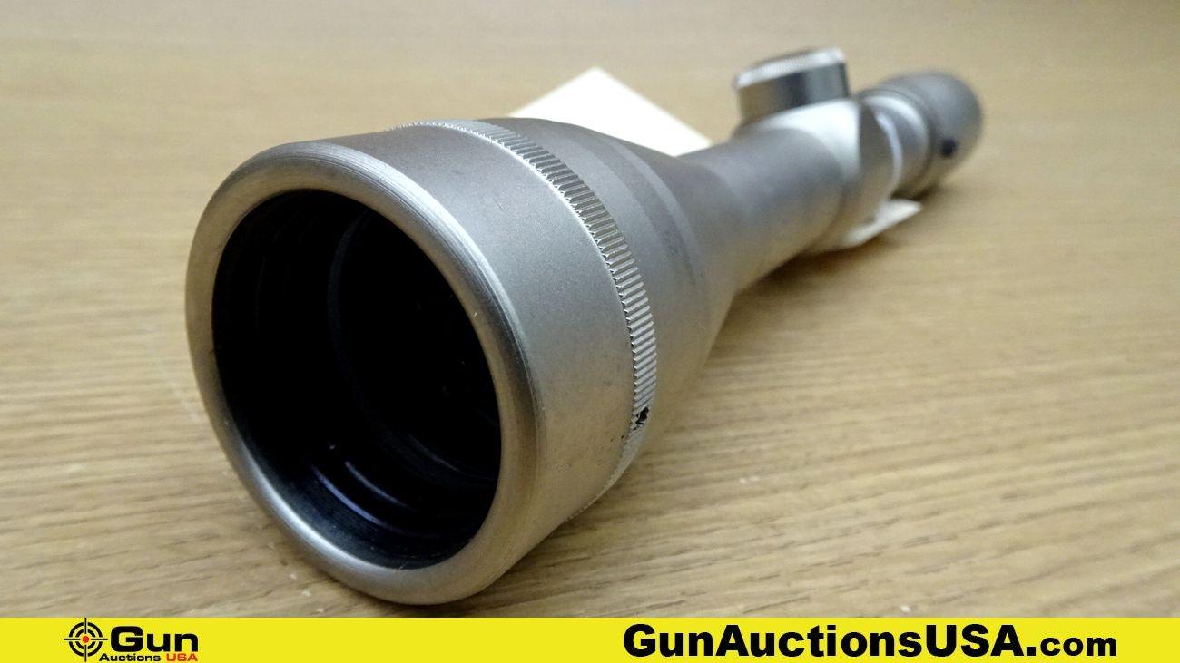 Burris Handgun Scope. Good. Nickle Finished, 3-12x34 mm, Duplex Reticle, Long Eye Relief, & Clear Gl