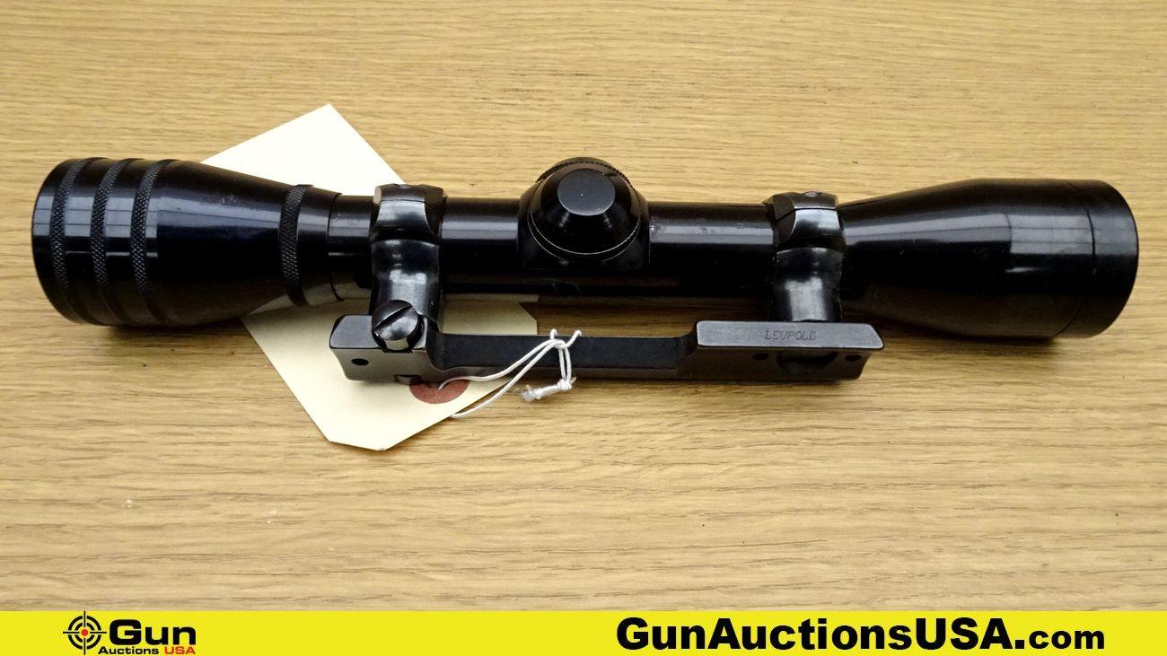 Redfield 4x Scope. Good Condition . High Gloss Black 4x36 mm, Clear Glass, Duplex Reticle, Long Eye