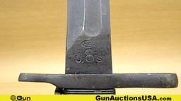 WWII M1 BOMB STAMPED Bayonet. Excellent. WWII M1 Garand Bayonet, with a 9.75" Blade, 14.5" Overall L