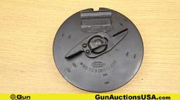 Thompson Magazine Type (L) .45 Caliber COLLECTOR'S Drum Magazine. Very Good. SMG 50 Rd Drum Magazine