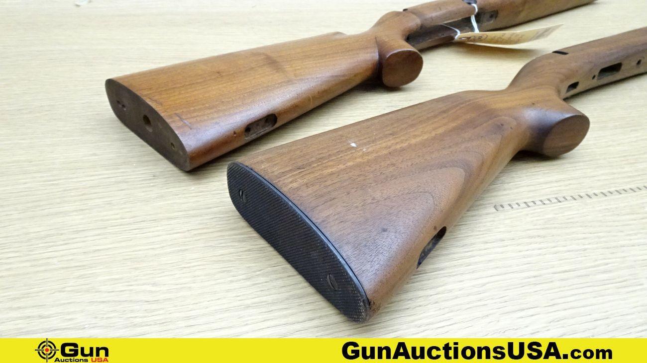 Winchester Stocks. Very Good. Lot of 2; 1 Model 52 B and 1 Model 75 Wooden stocks. . (70405)