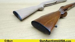 Boyds, Remington, Etc. Stocks, Barrel, Etc. . Good Condition. Lot of 4; #1- Walnut Rifle Stock, #2 B