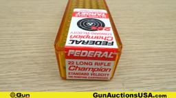 CCI, Federal, Remington, Etc. .22 LR, .22 Short, & .22 WMR. Ammo. Approx. 2189 Total Rds; 1900 Rds-