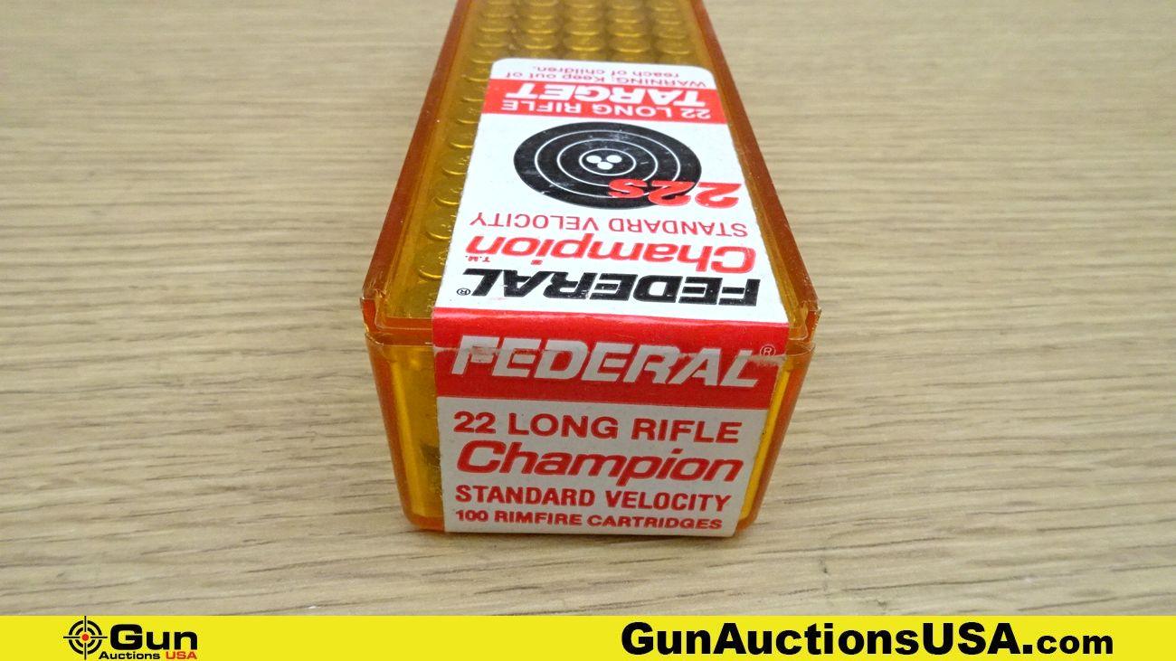 CCI, Federal, Remington, Etc. .22 LR, .22 Short, & .22 WMR. Ammo. Approx. 2189 Total Rds; 1900 Rds-