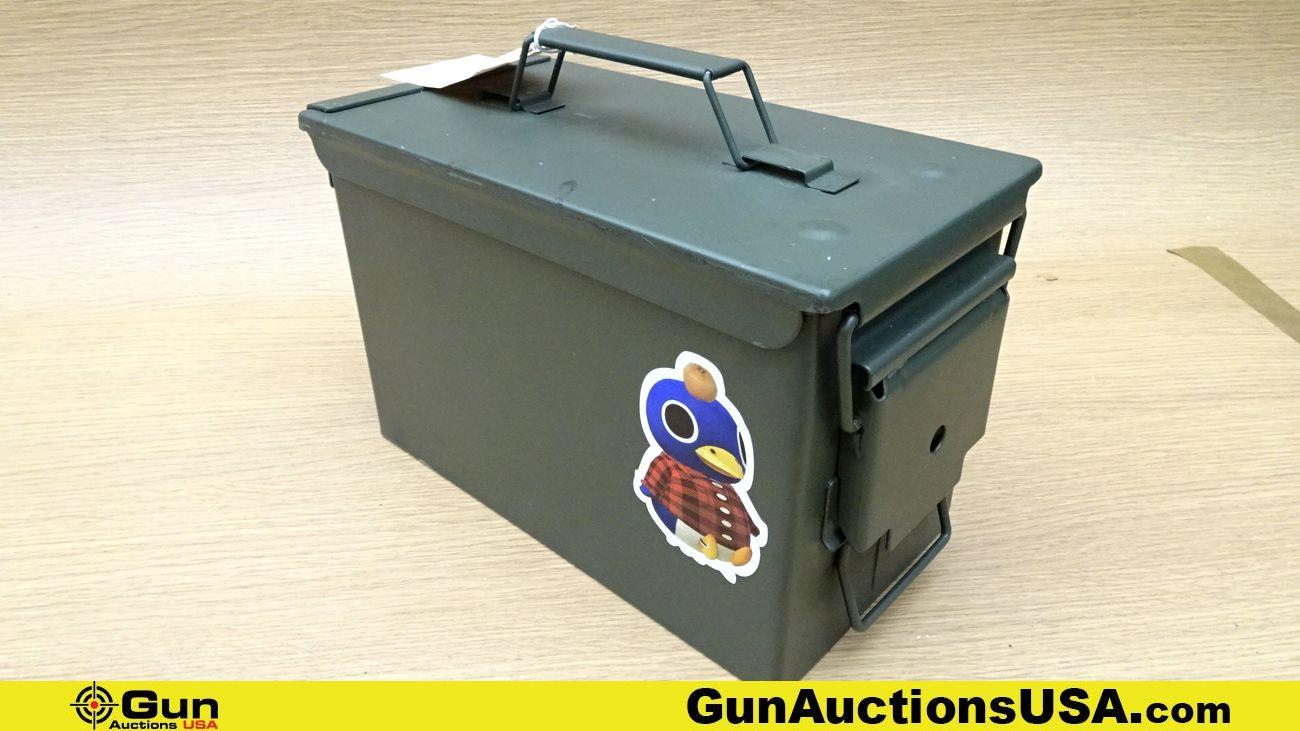 9mm Ammo. Approx. 600 Rds. Includes Medium OD Green Steel Ammo Can.. (70188)