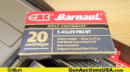 Barnaul 5.45x39 Ammo. 640 Rds. of 60 Gr FMJ BT. Includes a Tan Metal Ammo Can. . (70166)