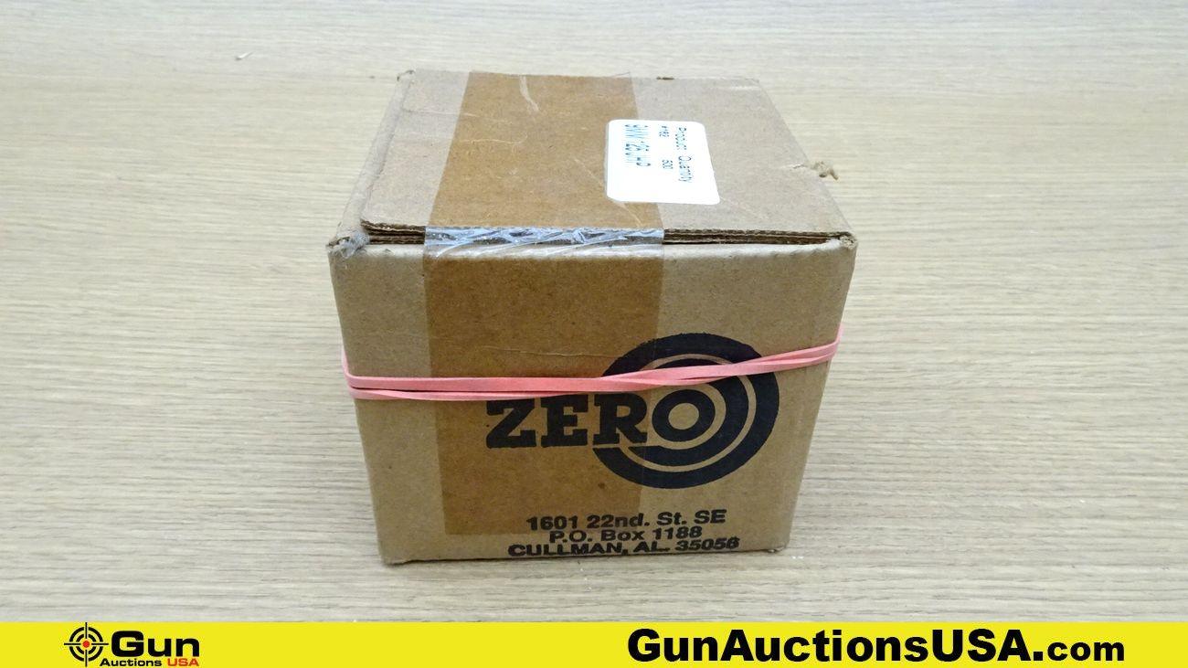 ZERO 9MM Bullets . Approx. 500 Rds, 125 Gr, JHP. . (65579)