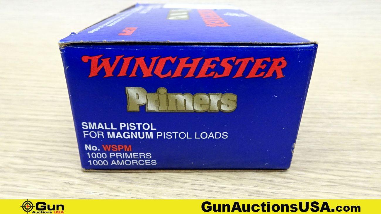 Magtech, Winchester, Federal Primers. 5300 Primers. 2900 Small Pistol Primers. 1000 Large Pistol Pri