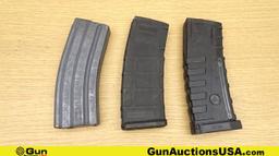 Magpul Ind. PMAG 5.56/223 Magazines. Very Good. Lot of 7; 2-Polymer 5.56 AR-15 Type Rifle 30 Rds. Ma