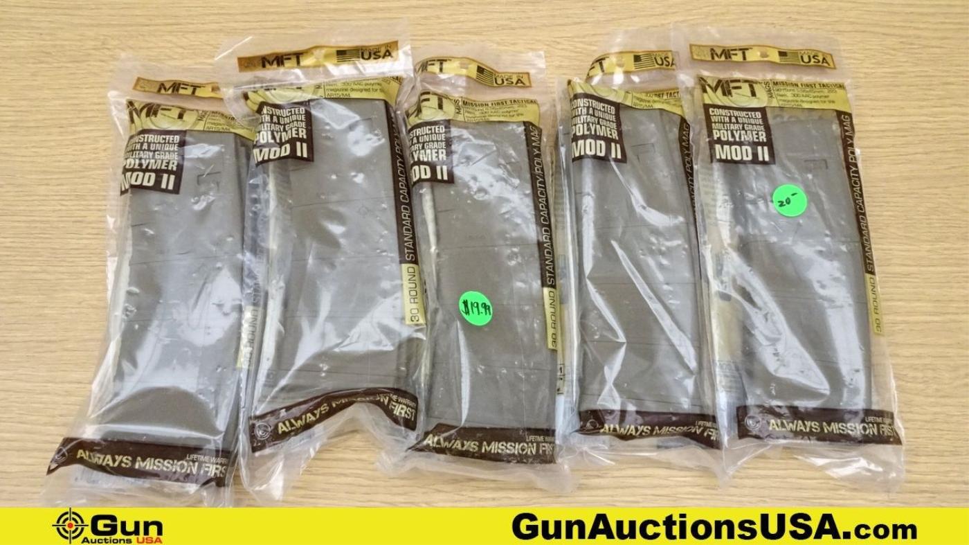 Daniel Defense, MTF, Etc. 5.56 Magazines. NEW. Lot of 9; AR 15 Magazines. 6- 30 Rd Magazines, 2-10 R