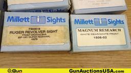 Millett Sights. Like New. Lot of 12: Assorted Sights. . (70824)