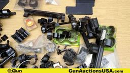 Williams, Warne, Etc. Scope Rings, Scope Mounts, Etc. . Good Condition. Lot of 59; 41 Assorted Sets