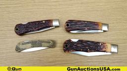 Remington, Winchester Knives. Excellent. Lot of 10; 4 Remington Pocket Knives, 6 Winchester Folding