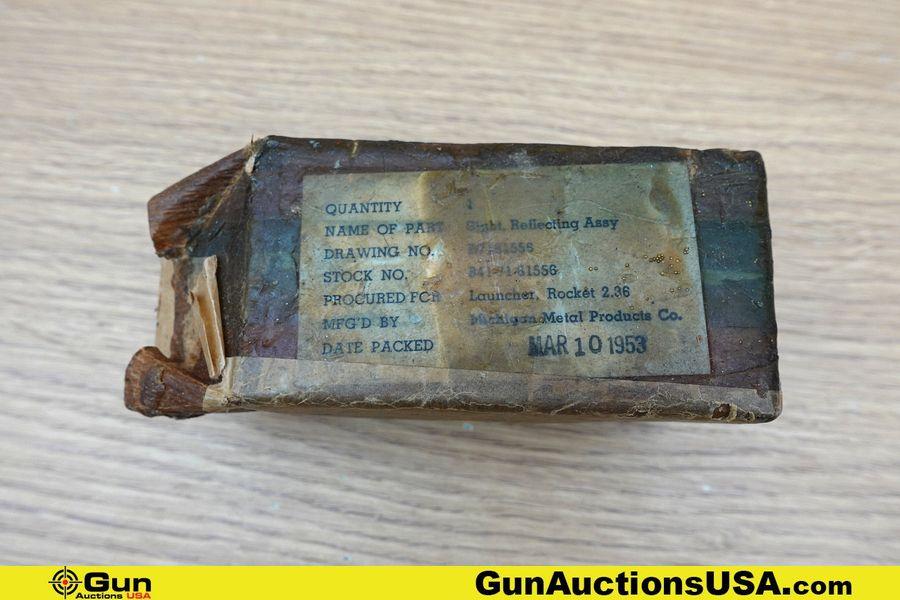 Westinghouse, Michigan Metal Products Co., Etc. Gun Part, Compass, Etc.. Good Condition. One US Mili