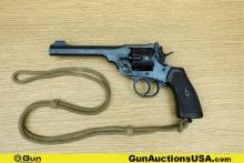 WEBLEY MARK VI .455 WEBLEY COLLECTOR'S Revolver. Very Good. 6" Barrel. Shiny Bore, Tight Action This