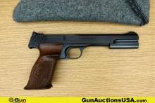S&W 46 .22 LR TARGET Pistol. Good condition, Normal Handling Marks, Scattered Spotting and/or Pittin