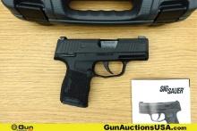 SIG SAUER P365 9MM Pistol. Very Good. 3" Barrel. Shiny Bore, Tight Action Semi Auto Features a Black