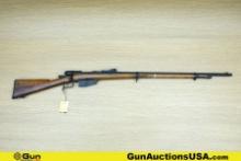 BRESCIA ARSENAL VETERLLI 10.35 Rifle. Fair Condition. 33.5" Barrel. Dark Bore, Tight Action Bolt Act