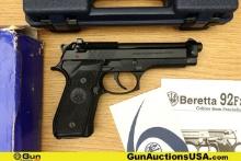 Beretta 92FS 9MM PARA PISTOL. Excellent. 4 7/8" Barrel. Shiny Bore, Tight Action Semi Auto A timeles