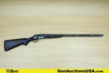 T. BARKER NONE MARKED 10 Ga. Shotgun. Fair Condition. 30" Barrel. Break Top SXS Features an Engraved