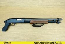 Mossberg 500A 12 ga. Shotgun. Very Good. 18.5" Barrel. Shiny Bore, Tight Action Pump Action Features