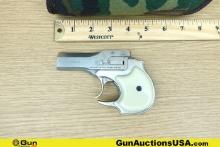 HIGH STANDARD MFG. CO. DERRINGER .22 MAGNUM Pistol. Very Good. 3.5" Barrel. Shiny Bore, Tight Action