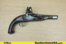 TOWER 1840's FLINT LOCK COLLECTOR'S Pistol. Good condition, Normal Handling Marks, Scattered Spottin