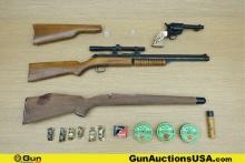Appears to be .177 Rifle/Revolver. Good condition, Normal Handling Marks, Scattered Spotting and/or