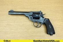 WEBLEY MARK VI .455 WEBLEY Revolver. Needs Repair. 6" Barrel. Top Break Design with a Six Shot flute