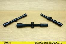 Simmons, Bushnell, Kassnar Scopes. Good Condition. One Simmons 6-24x44 Scope, Side Focus Rifle Scope