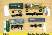 Bushnell, Rifle Scope, NC STAR, Leapers Scopes. Very Good. Four Scopes; One Bushnell Scope for a .22