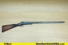 W. RICHARDS 10 Ga. Shotgun. Needs Repair. 32" Barrel. Break Action SXS ORIGINAL PATINA-Features a Ca