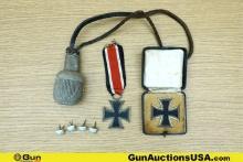 Military Surplus COLLECTOR'S German Iron Cross, Etc. . Good Condition. GERMAN WWII FIRST CLASS IRON