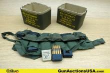 Military Surplus 30.06 Ammo . Approx. 104 Rd in Enbloc Clips and Two Open Top Ammo Cans. . (77027) (