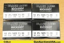 Black Aces 12 Ga. Ammo. 100 Rds of 2 3/4" 00 Buck.. (77003) (GSCU38)
