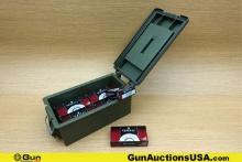 Federal 9mm Ammo. 500 Rounds of 9mm 115 Grain FMJ Round Nose. Includes One Medium Green Polymer Ammo