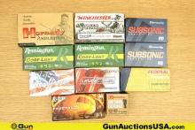 Hornady, Federal, Remington AMERICAN WHITE TAIL, SUB SONIC, Etc. Assorted Ammo. 208 Rds in Total; 20