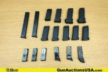 Glock, Ruger, Keltec GLOCK 36, LCP, P3AT, Etc. .45 GAP, .45 ACP, .380 ACP Magazines. Very Good. Seve