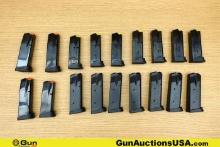 Taurus .45 ACP, .40 S&W, 9mm Magazines. Good Condition. Seven 12 Rd Taurus 24/7 .45 ACP Mags, Seven